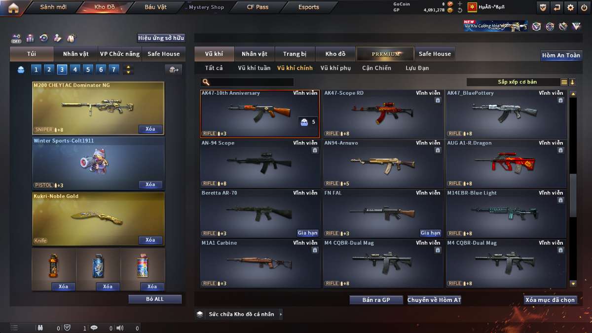 shop acc cf uy tin gia re
